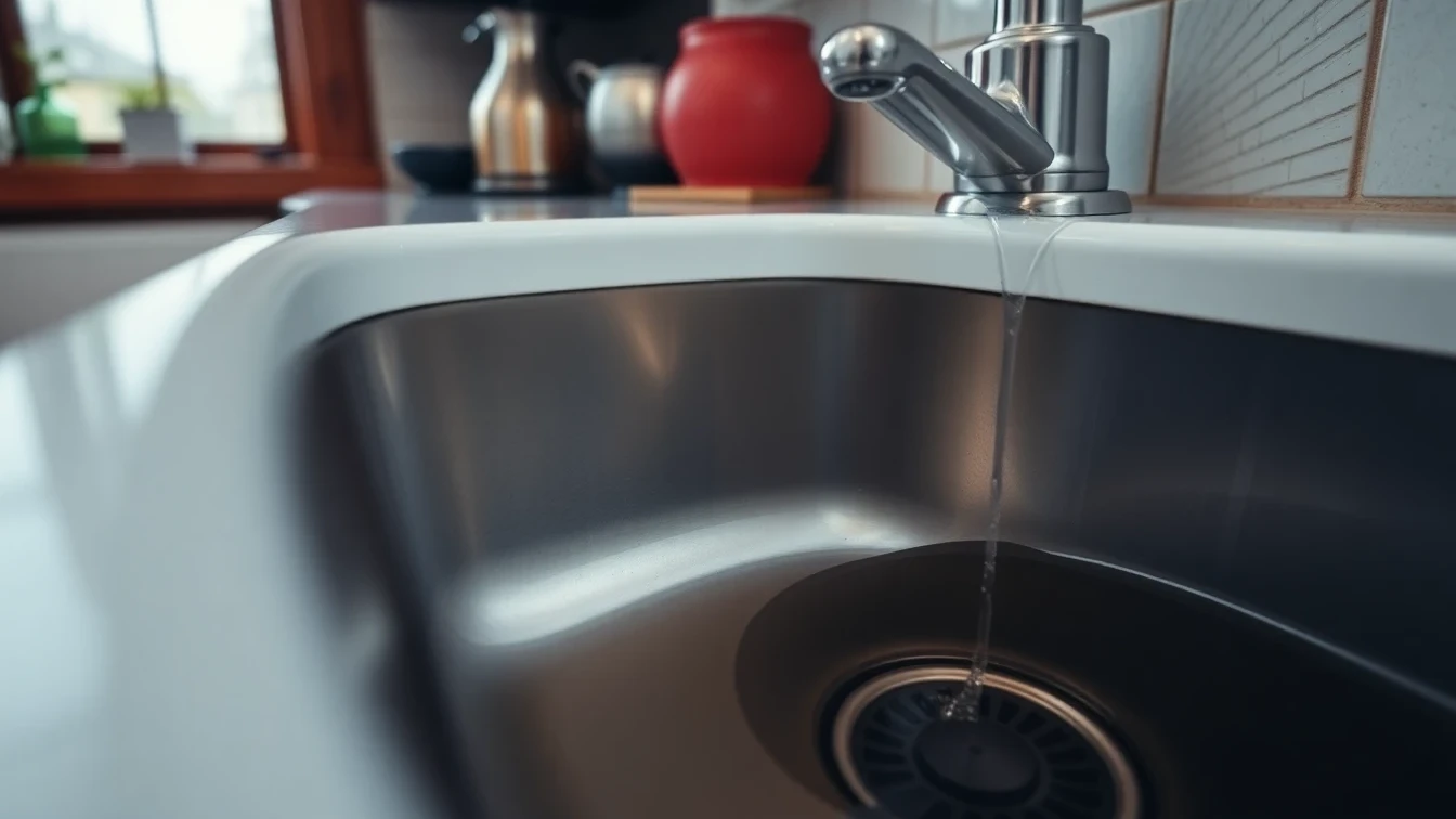 Blocked Sink in Edinburgh, Scotland
