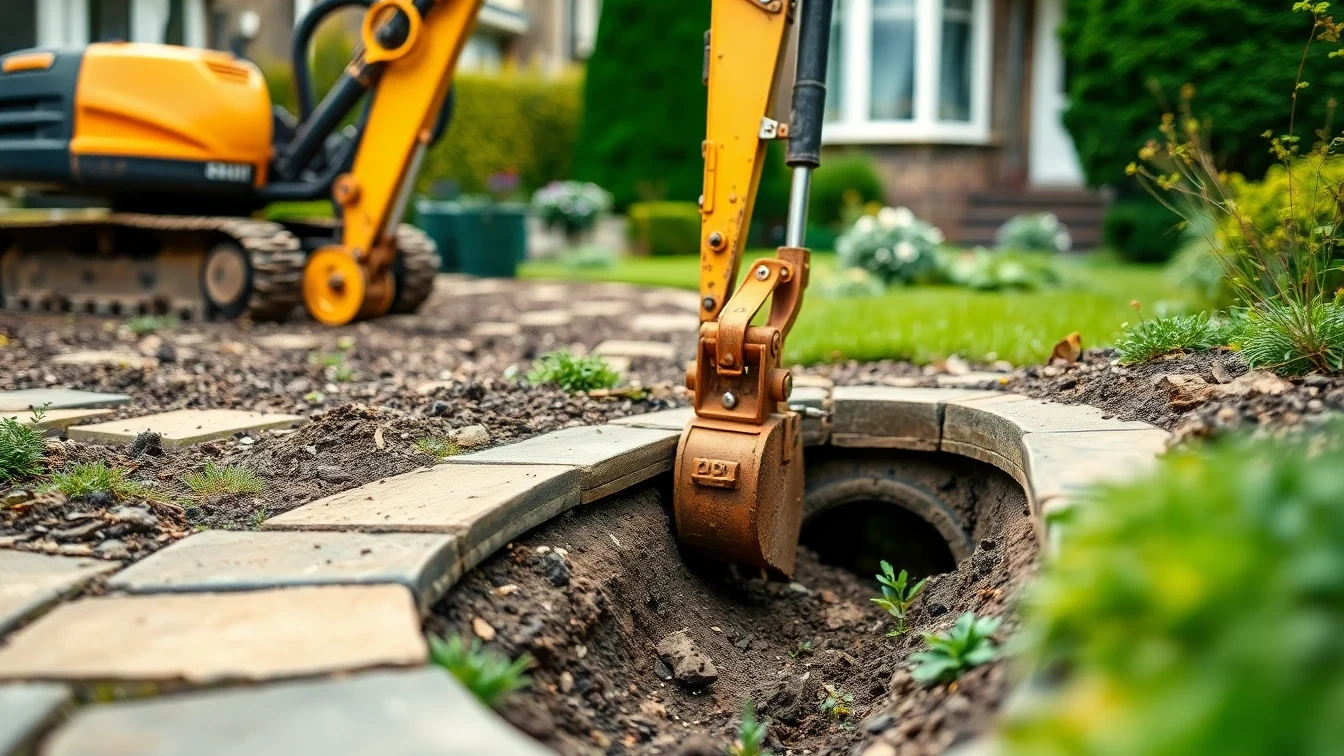 Drain Excavation in Edinburgh, Scotland